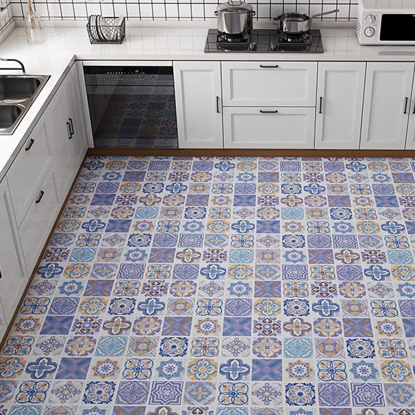 Lisslune | Multi-Tonal Style Vinyl Plank Flooring Peel and Stick Porcelain Tile Look PVC Flooring