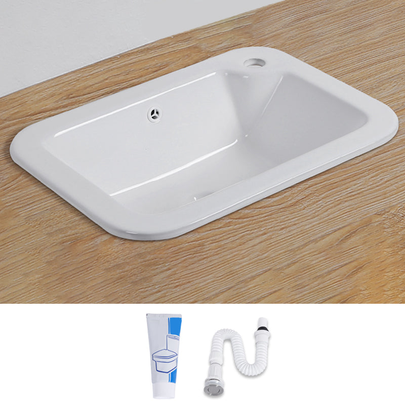Lisslune | Traditional square washstand ceramics metal under-counter sink