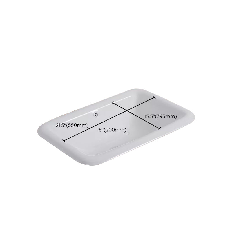 Lisslune | Traditional square washstand ceramics metal under-counter sink