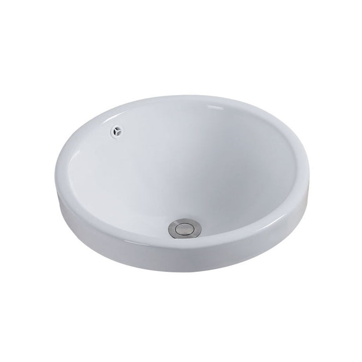 Lisslune | Contemporary oval washbasin ceramic metal under-mount sink