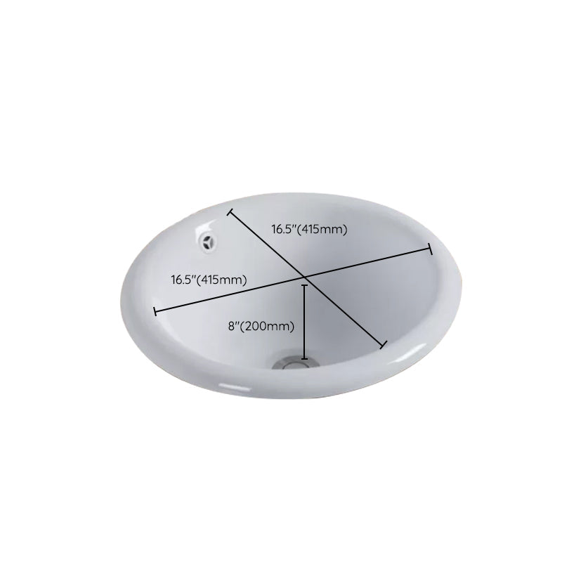 Lisslune | Contemporary oval wash stand ceramic metal undercounter basin