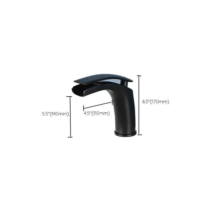 Lisslune | Contemporary Fixed Bathtub Faucet Wall Mounted Waterfall Bathtub Filler