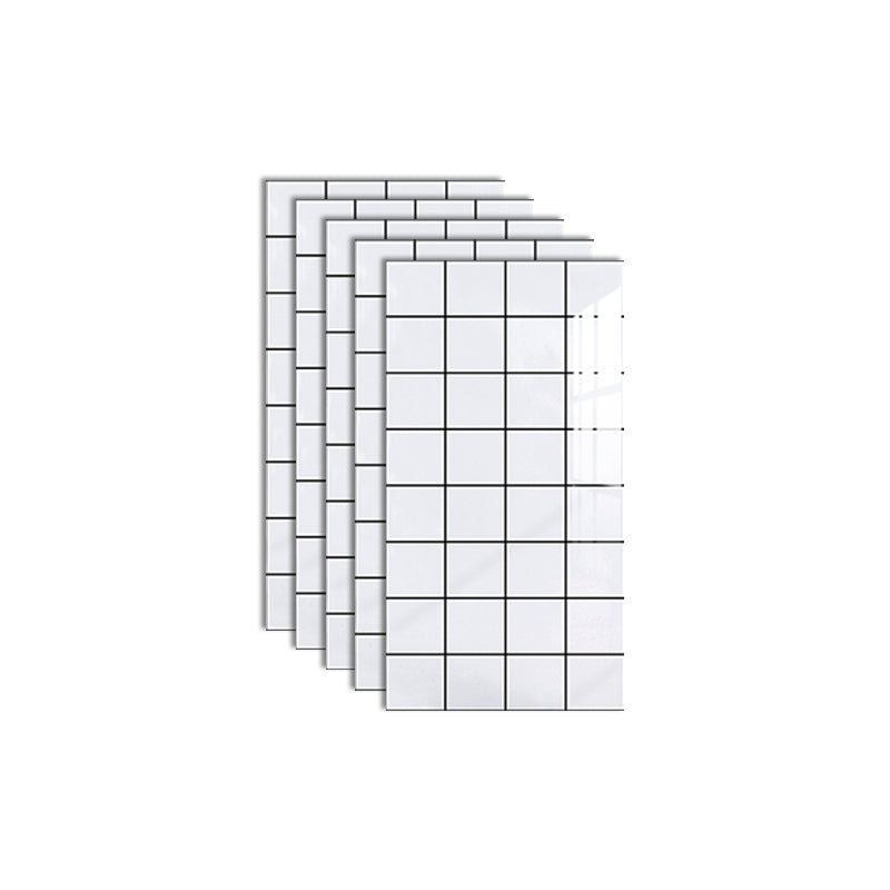 Lisslune | Field tile wallpaper plastic waterproof peel and stick back wall with rectangular shape