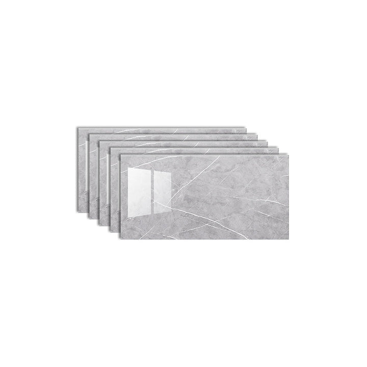 Lisslune | Single Tile Peel and Stick Background Plastic Waterproof Wallpaper with Rectangular Shape