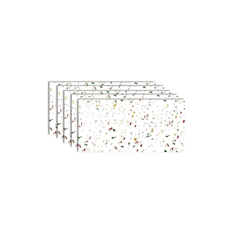 Lisslune | Single Tile Peel and Stick Background Plastic Waterproof Wallpaper with Rectangular Shape