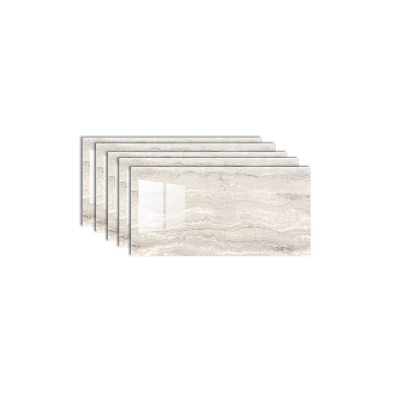 Lisslune | Single Tile Peel and Stick Background Plastic Waterproof Wallpaper with Rectangular Shape