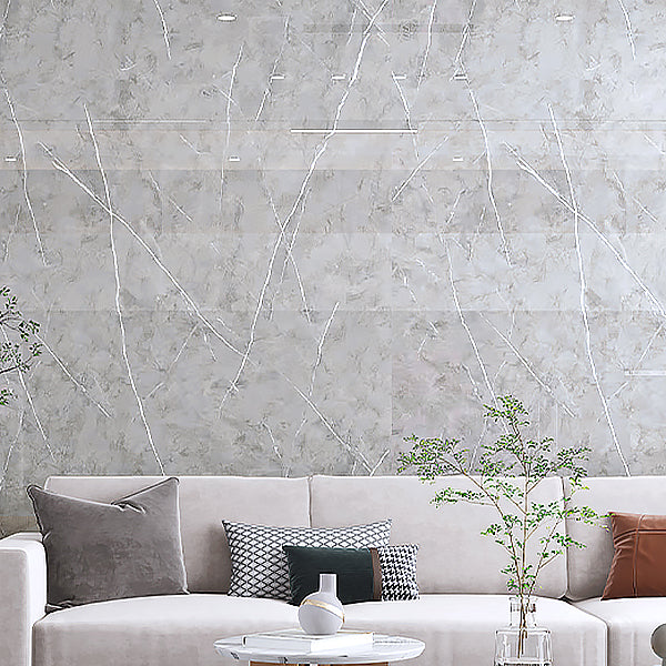 Lisslune | Single Tile Peel and Stick Background Plastic Waterproof Wallpaper with Rectangular Shape