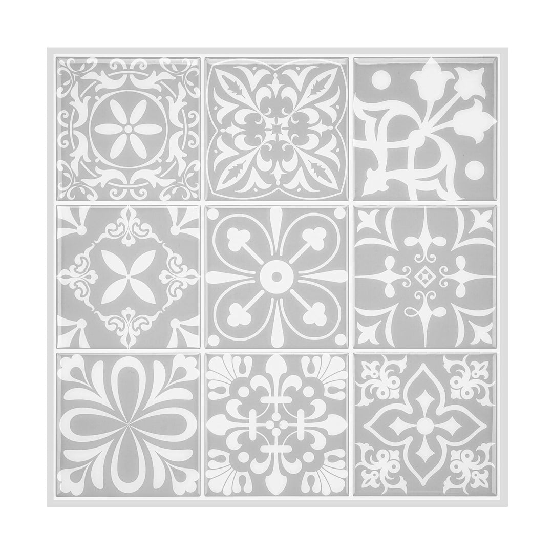 Lisslune | Contemporary Peel & Stick Field Tile Plastic Mosaic Tiles Wallpaper