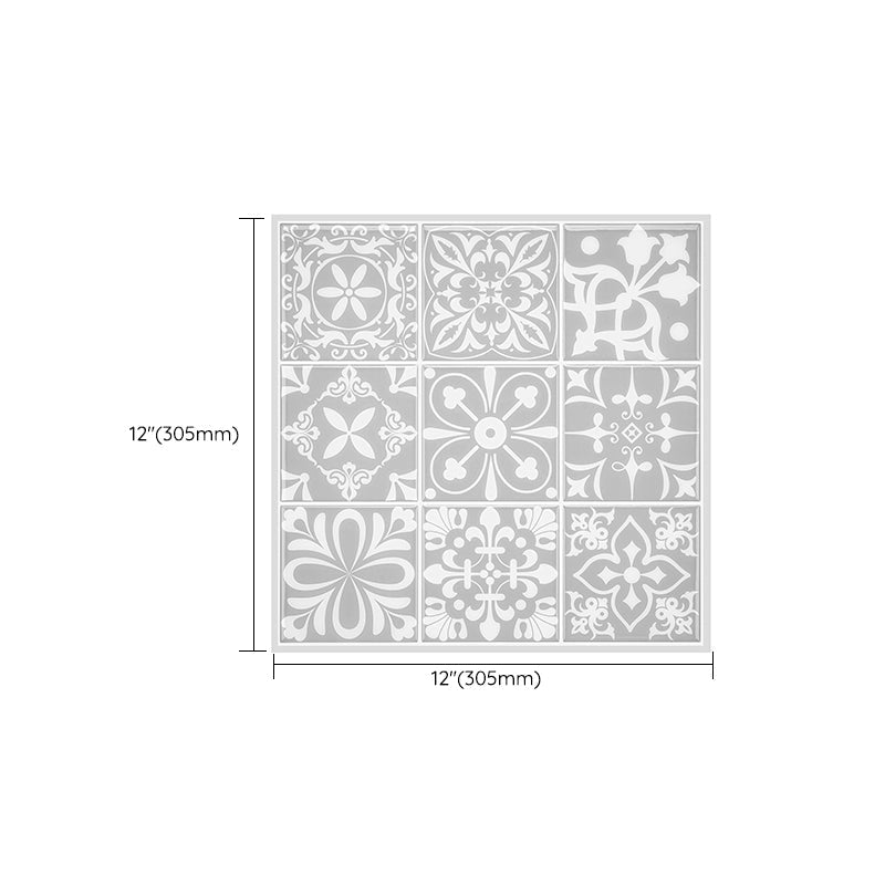 Lisslune | Contemporary Peel & Stick Field Tile Plastic Mosaic Tiles Wallpaper