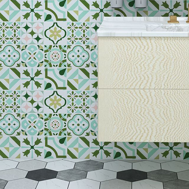 Lisslune | Mosaic tile peel & stick Modern plastic tile peel & stick