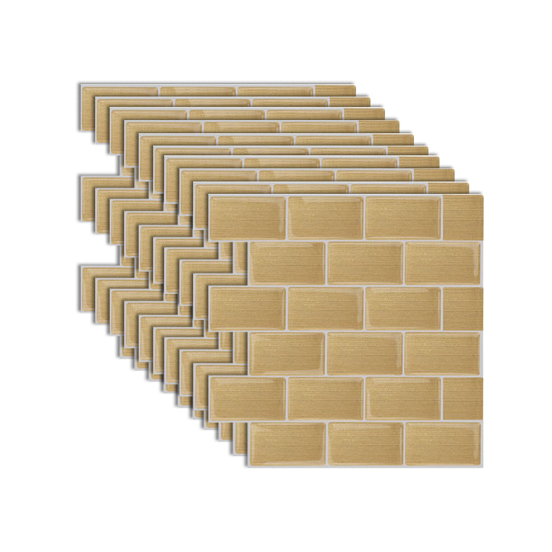 Lisslune | Modern Peel & Stick Mosaic Tile PVC Herringbone Peel and Stick Wall Tile