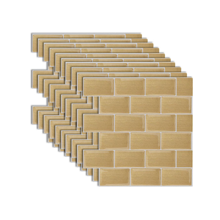 Lisslune | Modern Peel & Stick Mosaic Tile PVC Herringbone Peel and Stick Wall Tile