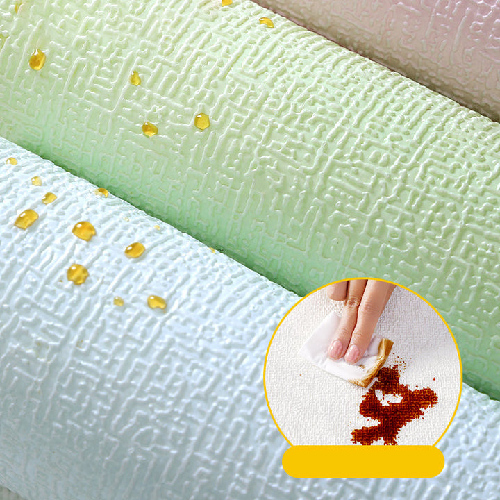 Lisslune | Modern Wall-Ceiling PVC Peel-and-Press Waterproof Back Wall Panels