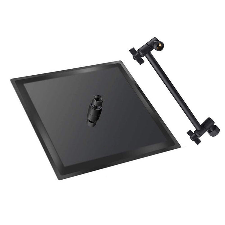 Lisslune | Modern square shower head wall mount standard spray fixed shower