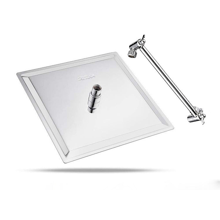 Lisslune | Modern square shower head wall mount standard spray fixed shower