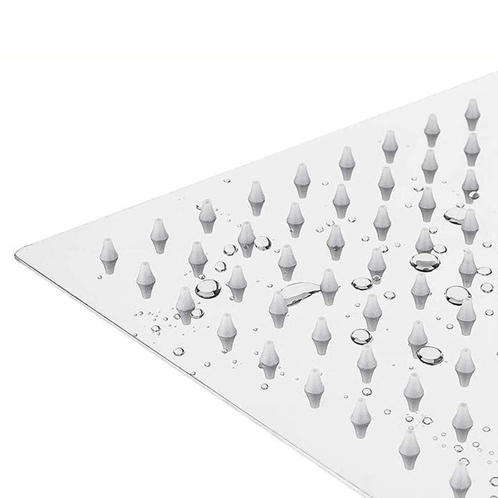 Lisslune | Modern square shower head wall mount standard spray fixed shower