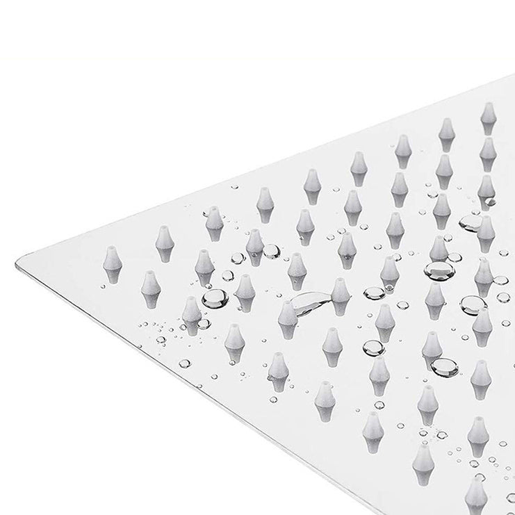 Lisslune | Modern square shower head wall mount standard spray fixed shower