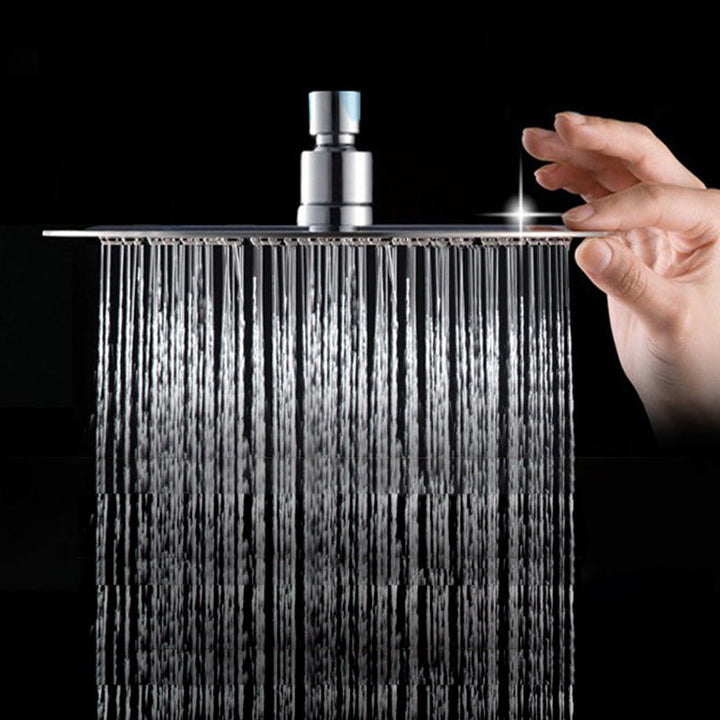 Lisslune | Wall-mounted shower head stainless steel fixed shower head with shower arm