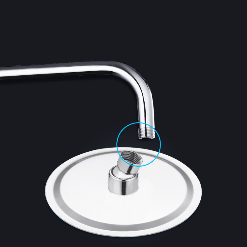 Lisslune | Wall-mounted shower head stainless steel fixed shower head with shower arm