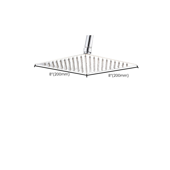 Lisslune | Wall-mounted shower head stainless steel fixed shower head with shower arm