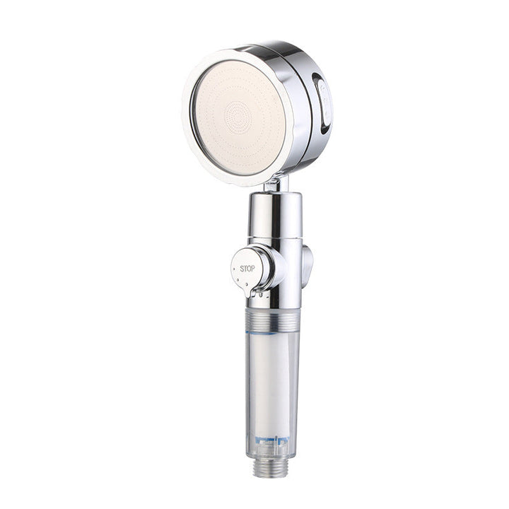 Lisslune | Modern Handheld Showerhead 3 Spray Round Metal Shower Heads
