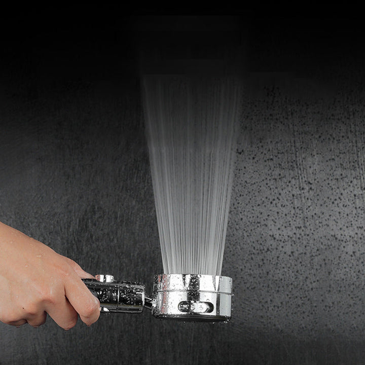 Lisslune | Modern Handheld Showerhead 3 Spray Round Metal Shower Heads