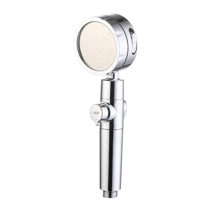 Lisslune | Modern Handheld Showerhead 3 Spray Round Metal Shower Heads