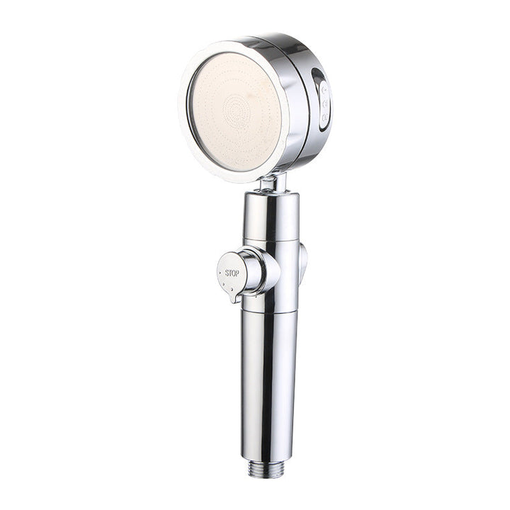 Lisslune | Modern Handheld Showerhead 3 Spray Round Metal Shower Heads