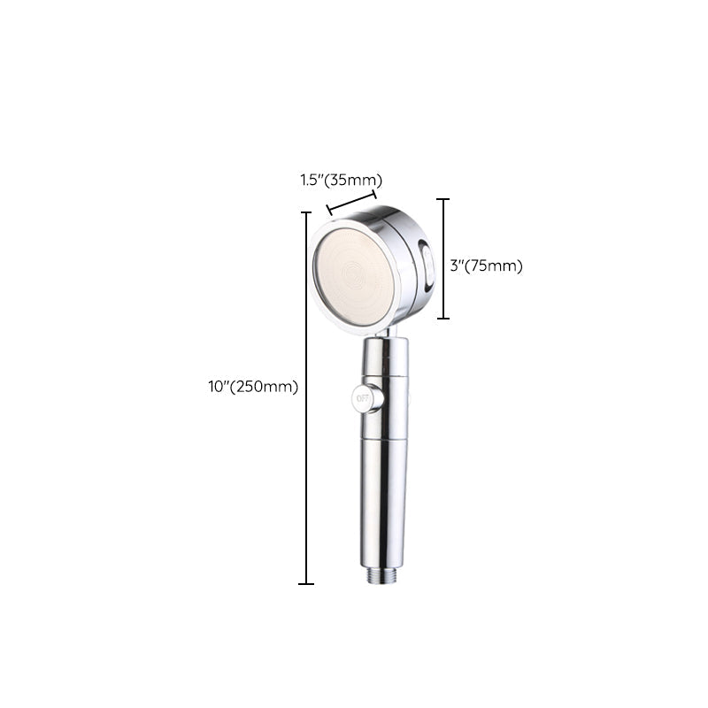 Lisslune | Modern Handheld Showerhead 3 Spray Round Metal Shower Heads