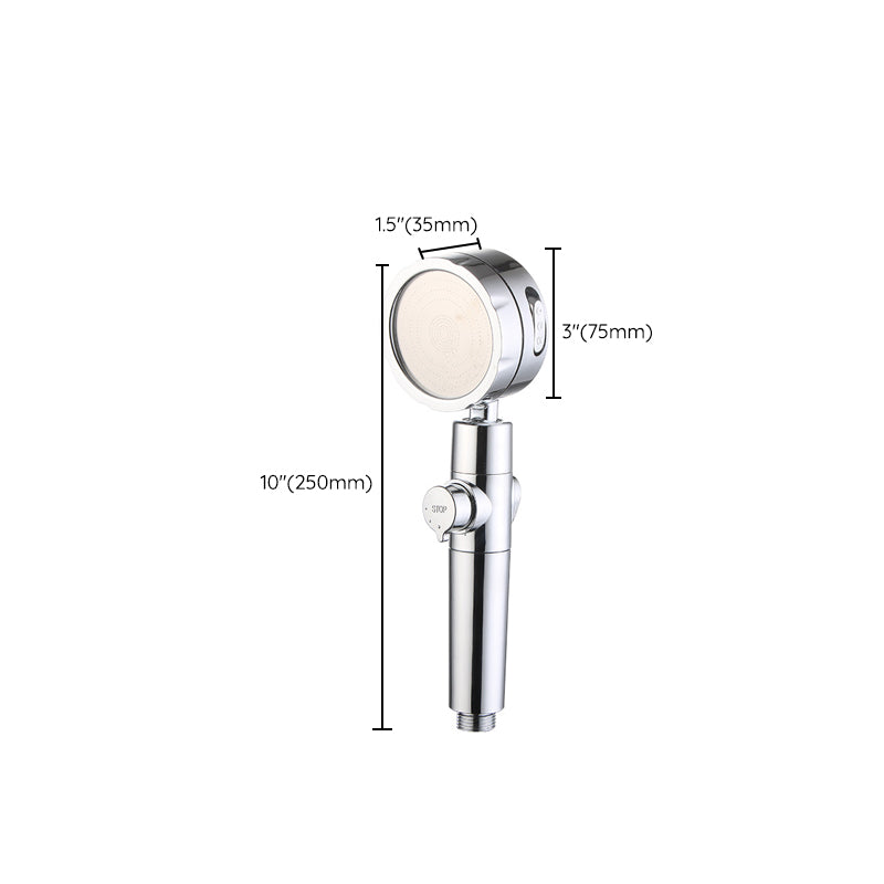 Lisslune | Modern Handheld Showerhead 3 Spray Round Metal Shower Heads