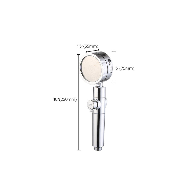 Lisslune | Modern Handheld Showerhead 3 Spray Round Metal Shower Heads