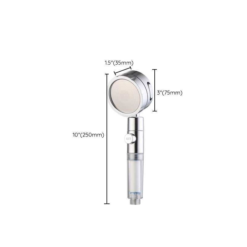 Lisslune | Modern Handheld Showerhead 3 Spray Round Metal Shower Heads