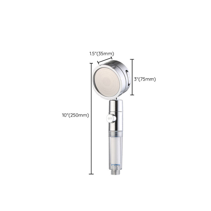 Lisslune | Modern Handheld Showerhead 3 Spray Round Metal Shower Heads