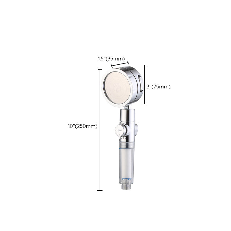 Lisslune | Modern Handheld Showerhead 3 Spray Round Metal Shower Heads