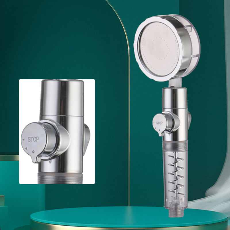 Lisslune | Creative Metal Shower Head Adjustable Water Flow Round Handheld Shower Head