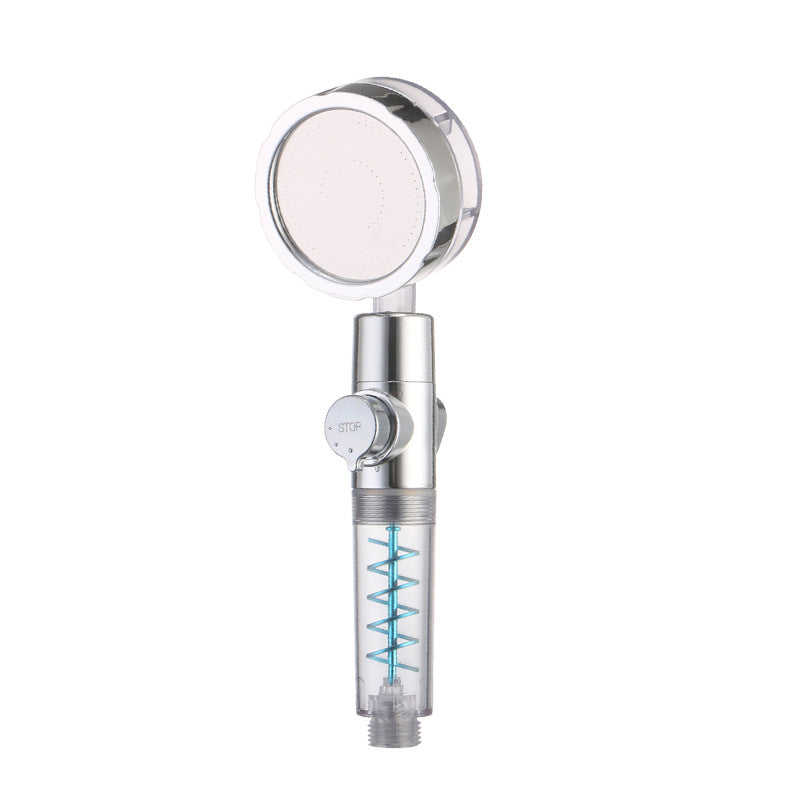 Lisslune | Creative Metal Shower Head Adjustable Water Flow Round Handheld Shower Head