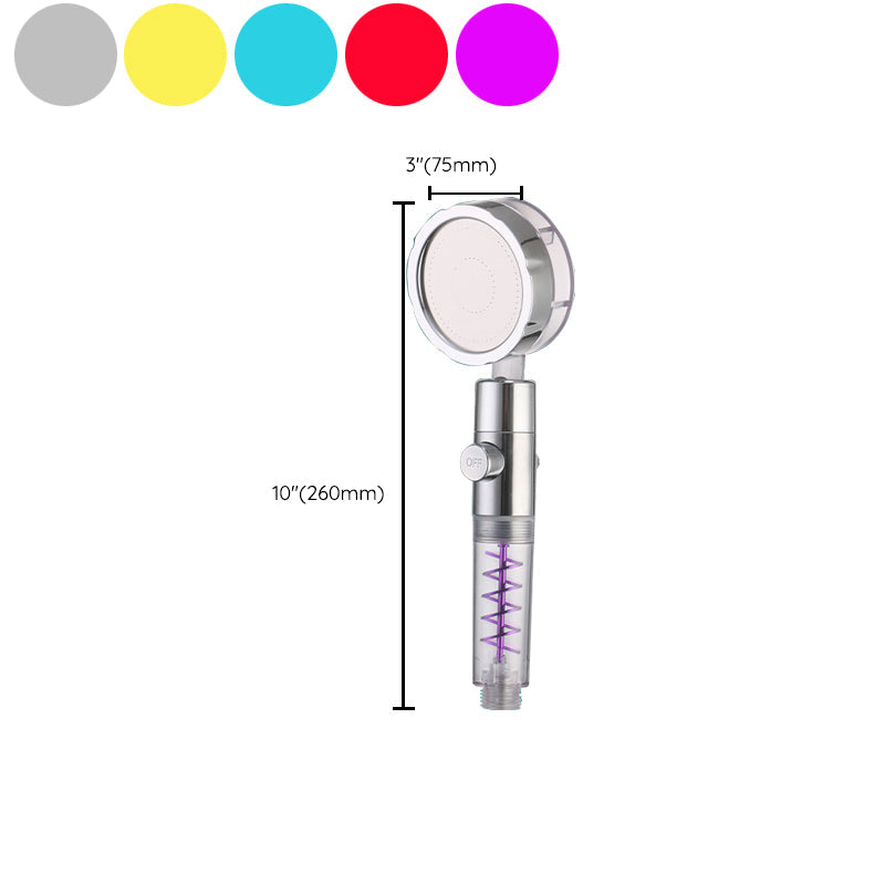 Lisslune | Creative Metal Shower Head Adjustable Water Flow Round Handheld Shower Head