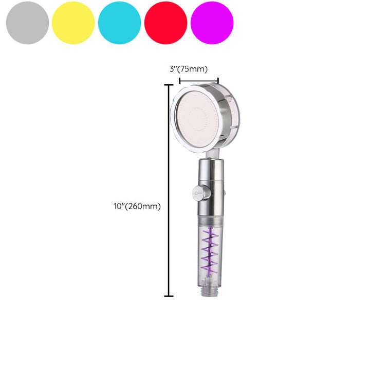 Lisslune | Creative Metal Shower Head Adjustable Water Flow Round Handheld Shower Head