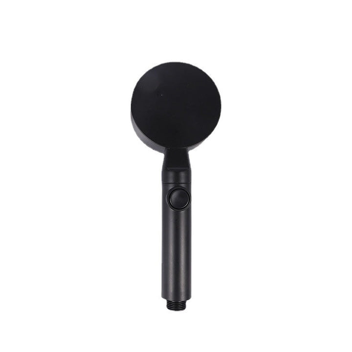 Lisslune | Metal Black Shower Head Self-Cleaning Standard Round Hand Shower