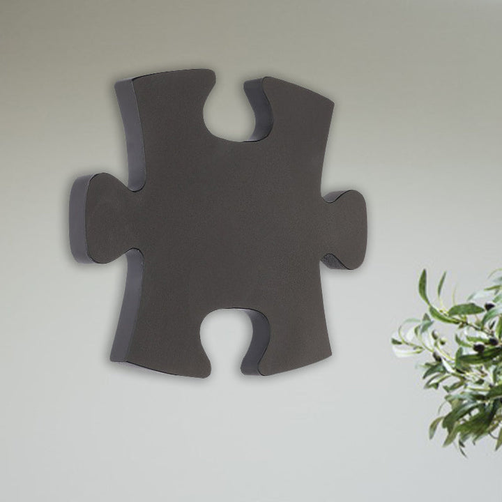Skørter | Acrylic Jigsaw Wall Lamp Nordic LED Wall Mount Lighting in White/Black for Living Room, White/Warm Light