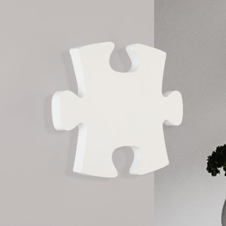 Skørter | Acrylic Jigsaw Wall Lamp Nordic LED Wall Mount Lighting in White/Black for Living Room, White/Warm Light