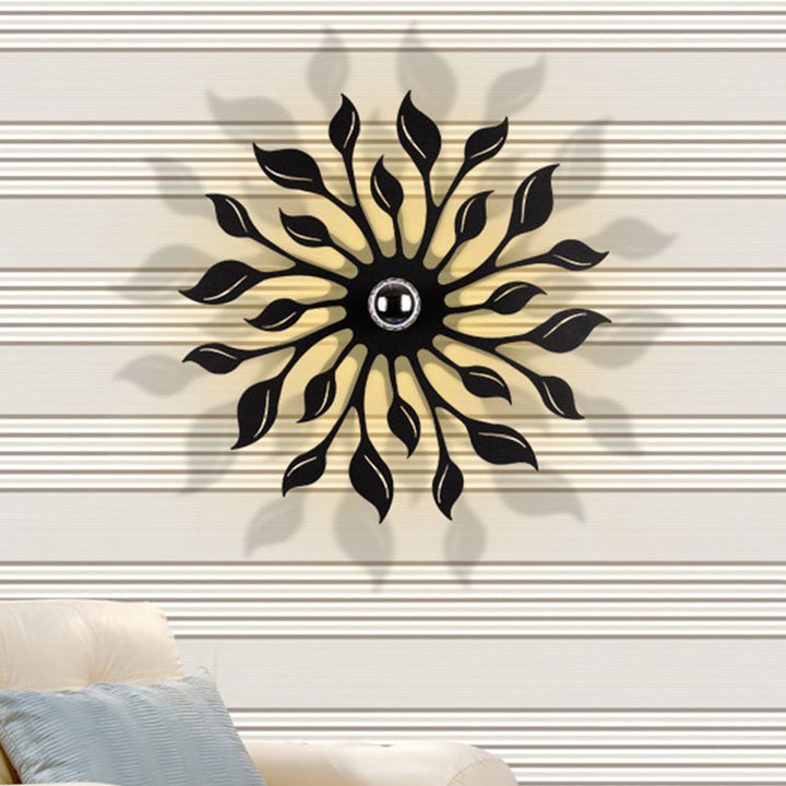 Skørter | Black Finish Blossom Wall Lamp Light Nordic LED Metal Wall-Mounted Lamp for Living Room
