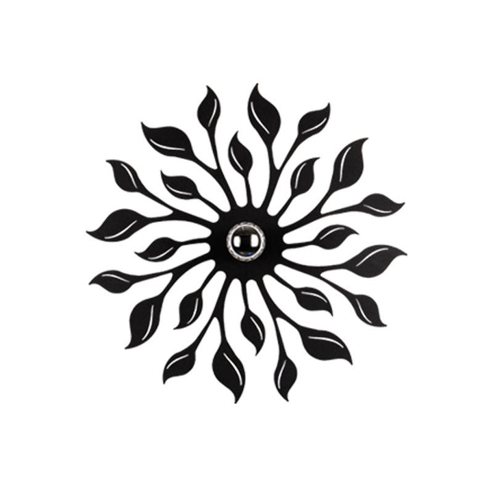 Skørter | Black Finish Blossom Wall Lamp Light Nordic LED Metal Wall-Mounted Lamp for Living Room