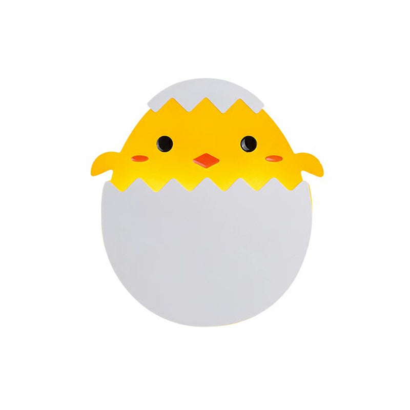 Skørter | Eggy/Dino Wall Lighting Cartoon Acrylic LED Green/Yellow Wall Lamp in White/Warm Light for Children Bedside