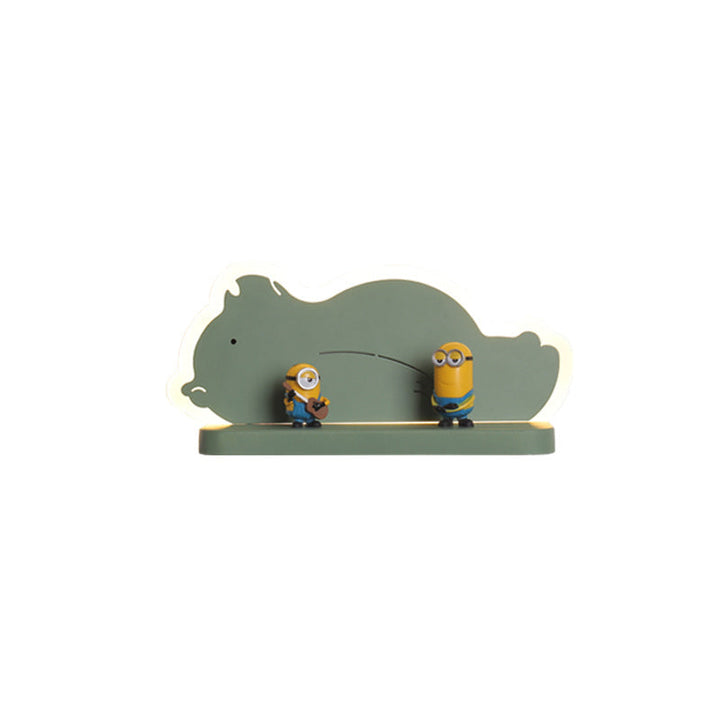 Skørter | Acrylic Elephant/Vehicle/Pumpkin Wall Lamp Cartoon LED Wall Mounted Lamp with Storage Desk in Pewter/Yellow/Blue, White/Warm Light