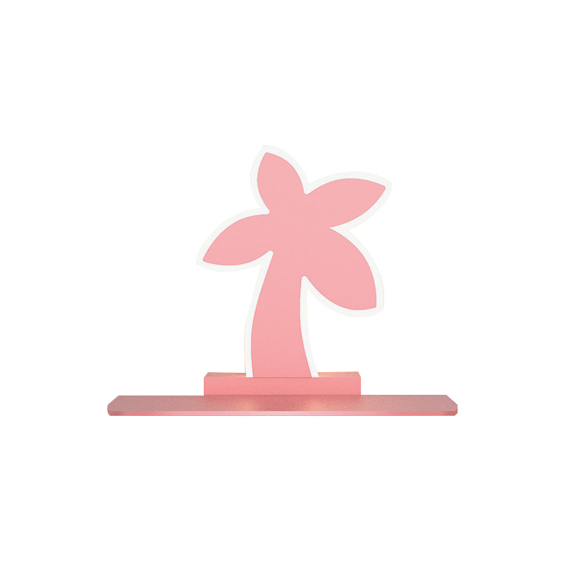 Skørter | Iron Coconut Tree/Car/Plane Wall Lighting Cartoon LED Blue/Pink Sconce Lamp Fixture with Storage Table in White/Warm Light