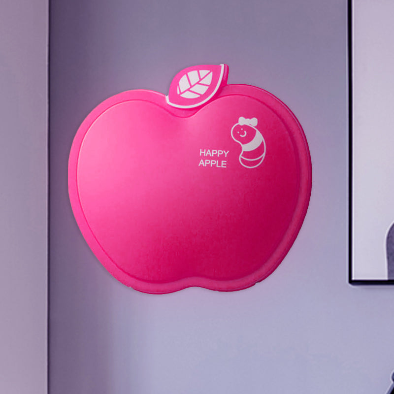 Skørter | Apple-Like Wall Lighting Cartoon Plastic White/Pink/Yellow LED Wall Lamp with Small Worm Pattern