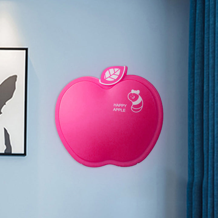 Skørter | Apple-Like Wall Lighting Cartoon Plastic White/Pink/Yellow LED Wall Lamp with Small Worm Pattern