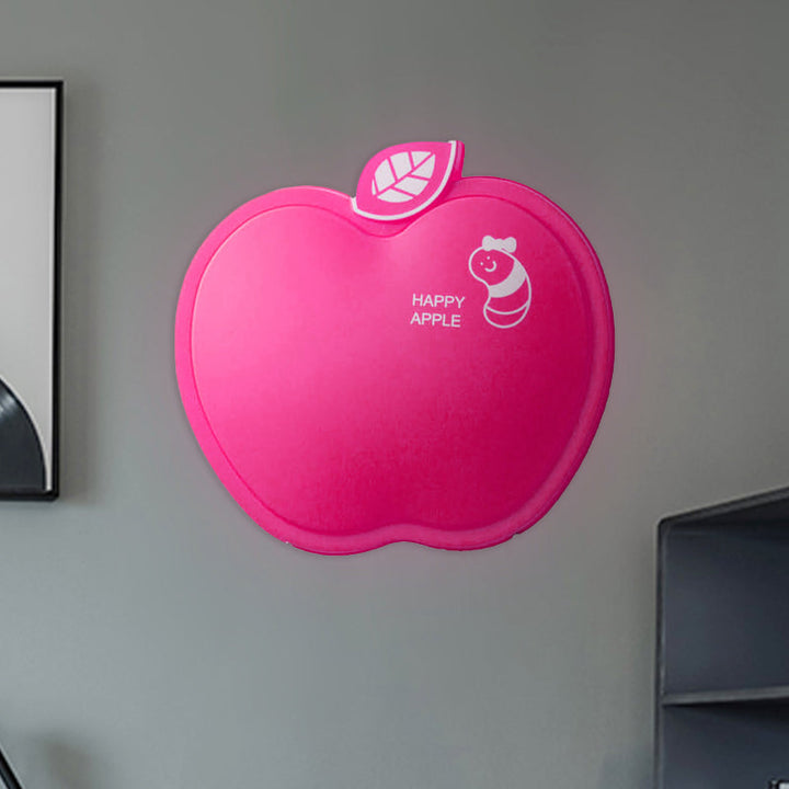 Skørter | Apple-Like Wall Lighting Cartoon Plastic White/Pink/Yellow LED Wall Lamp with Small Worm Pattern