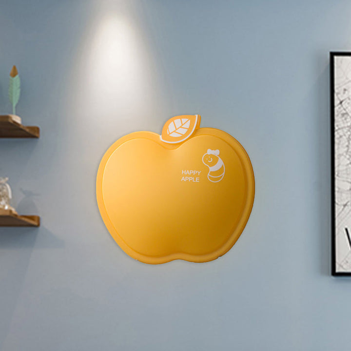 Skørter | Apple-Like Wall Lighting Cartoon Plastic White/Pink/Yellow LED Wall Lamp with Small Worm Pattern